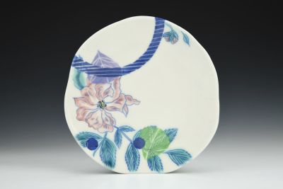 Dessert Plate with Climbing Roses