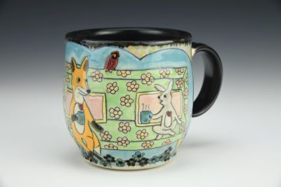 Fox and Bun Coffee Break Mug