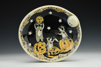 Raccoon Pumpkin Party