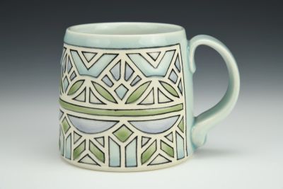 Stained Glass Mug in Peridot