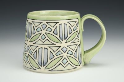 Stained Glass Mug in Celadon