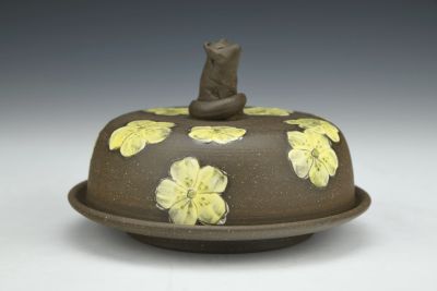 Fox and Buttercup Butter Dish