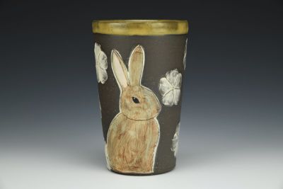 Bunny with Anemones Tumbler