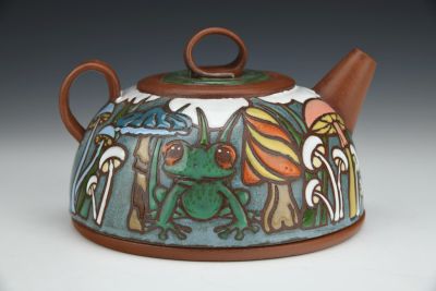 Tea-Pot Butter Dish