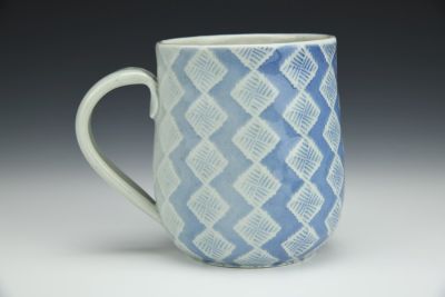 Blue Gradient Diamond Mug