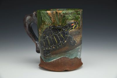 Perched Red-Eared Slider Mug