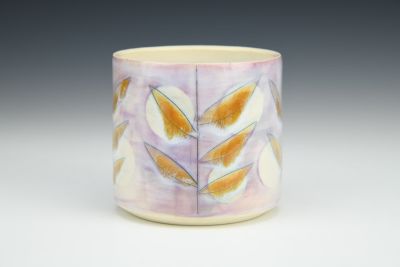 Moon and Leaves in Lavender Cup