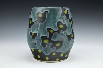 Vase/Utensil Holder with Rolled Rim