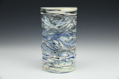 Vase with Colors of the Sea
