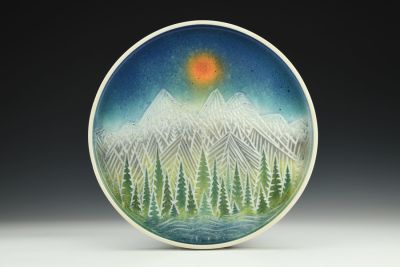 Mountain Sunset Plate