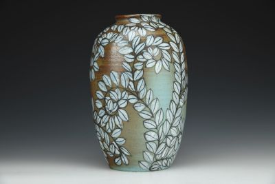 White Vine Vase