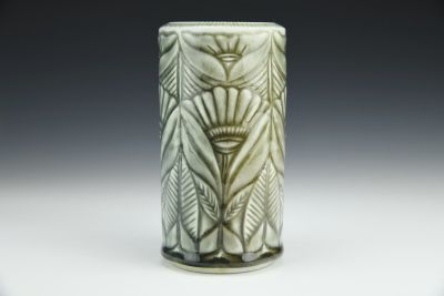 Carved Celadon Vase