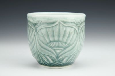 Carved Celadon Cup