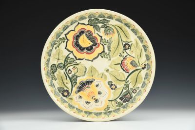 Large Sgraffito Platter