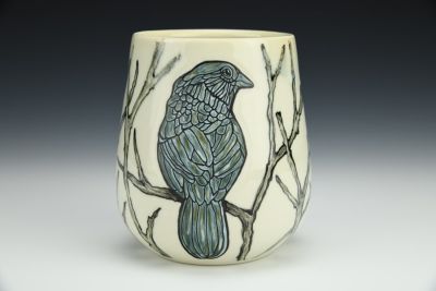 Bird And Branches Wine Tumbler
