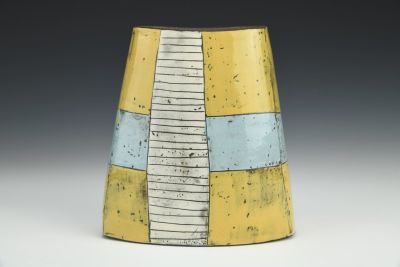 Vase - Yellow and Blue