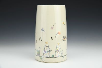 Cat Vase