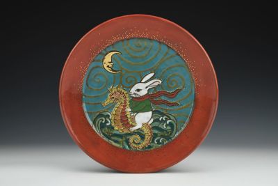 Seahorse Rider Plate
