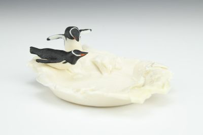 Trinket Dish, with Icicles