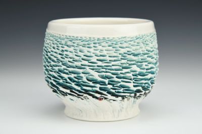Aqua Ocean Tea Bowl