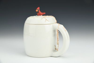 Male Cardinal in Snow