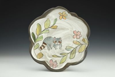 Raccoon Scallop Lunch Plate