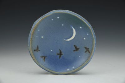 Tiny Plate - Night Sky with Murmurations
