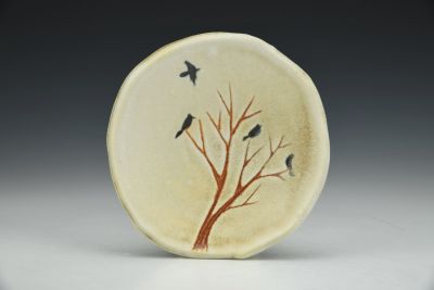 Tiny Plate - Tree and Birds