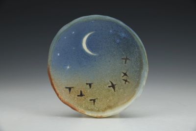 Tiny Plate - Night Sky with Murmurations