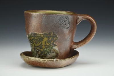 Toad Teacup and Saucer