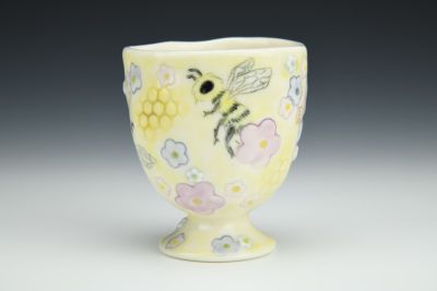 Bees Sipping Cup