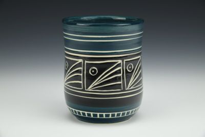 Black On Blue Tumbler