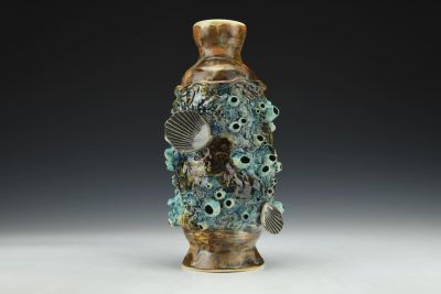 Ocean Sunset Bottle Vase