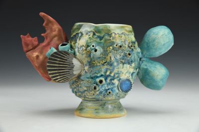 Sea Foam Green Lobster Barnacle Cup