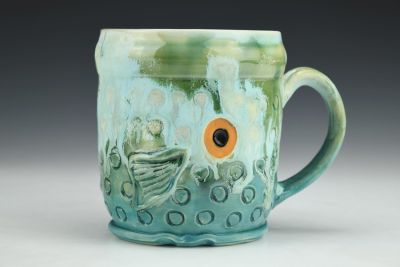 Sea Foam Green Fish Mug