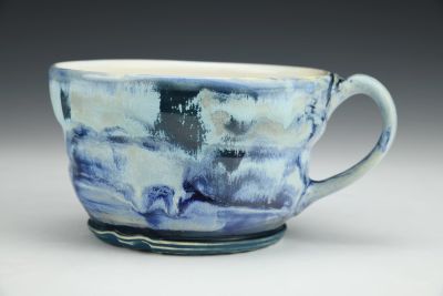 Deep Blue Latte Mug