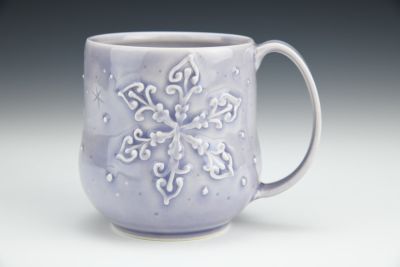 Lavender Snowflake Mug