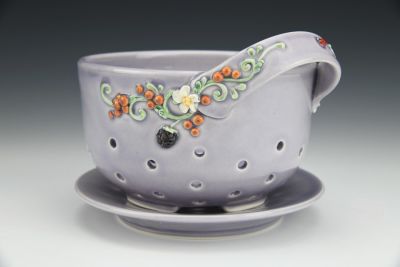 Summer Twilight Berry Bowl And Saucer