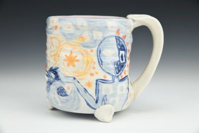 Star Man Mug in Lavender