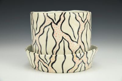 Leaves and Dots Planter