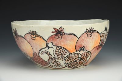 Pomegranate Serving Bowl