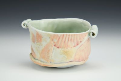 Oblong Cup with Pink