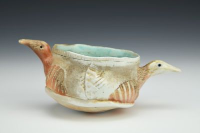 Posset Style Cup with Birds