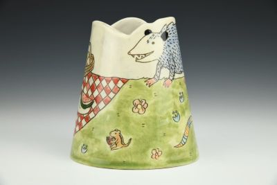 Opossum Picnic Vase
