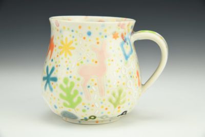 Princess Cup with Pink Deer