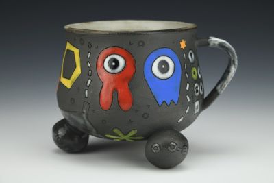 Black Tripod Alien Mug