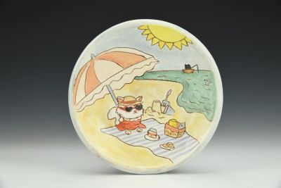 Kitty Cat Beach Day Snack Plate