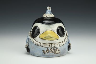 Sweater Penguin Figurine