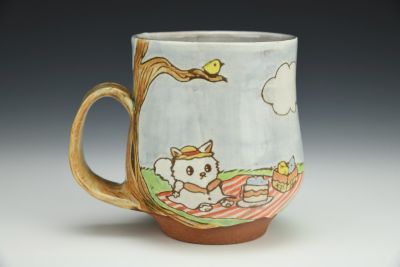 Kitty Cat Picnic Mug