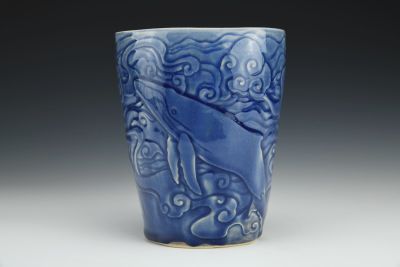 Whale in the Clouds Vase